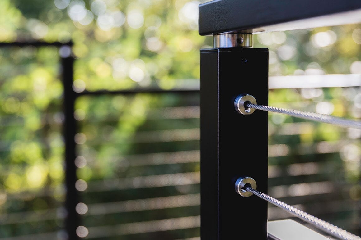 DIY Cable Railing Installation with Metal Posts