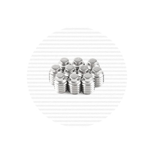 10-32 x 1/4" Stainless Steel Half Dog Point Hex Socket Set Screw Packs Cable Bullet 10-Pack