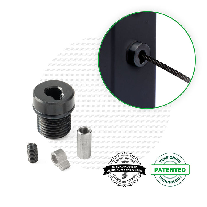 Black Cable Tensioner for Metal Posts