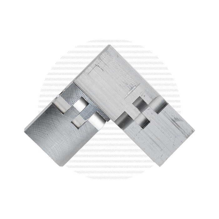 Adjustable Vertical Corner Spline for Aluminum Handrail Handrail Northern Indiana Axle, LLC