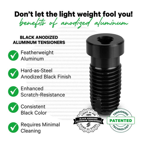 Black Cable Tensioner for Wood Posts Tensioners Cable Bullet