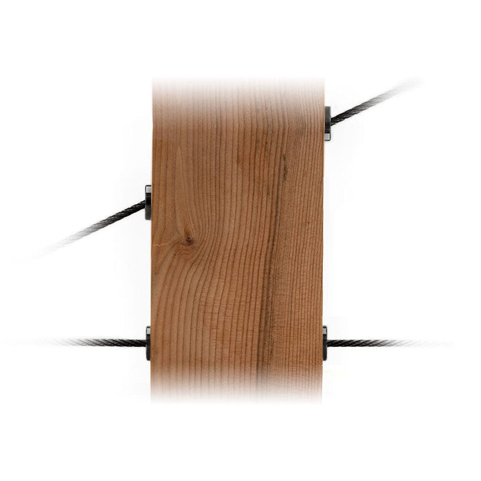 Cable Rail Post Hole Cover | Black Finish Hardware Cable Bullet