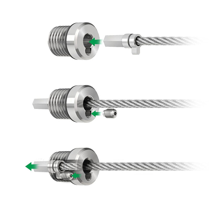 Cable Rail Tensioner Kit for Metal Posts Cable Bullet