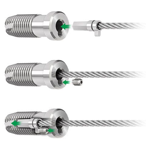 Cable Rail Tensioner Kit for Wood Posts Cable Bullet