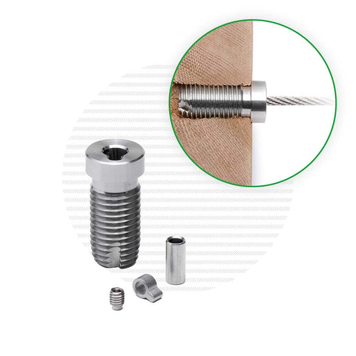 Cable Rail Tensioner Kit for Wood Posts Cable Bullet Standard (1-1/2") 