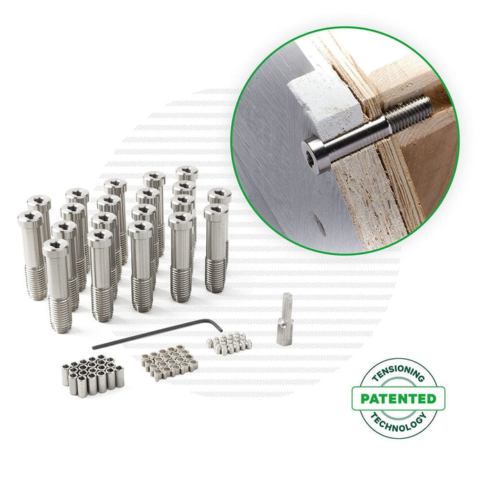 Cable Rail Tensioner Kit for Wood Posts Tensioners Cable Bullet XXL (2-3/4") 20 Tensioner Kits with Drivers