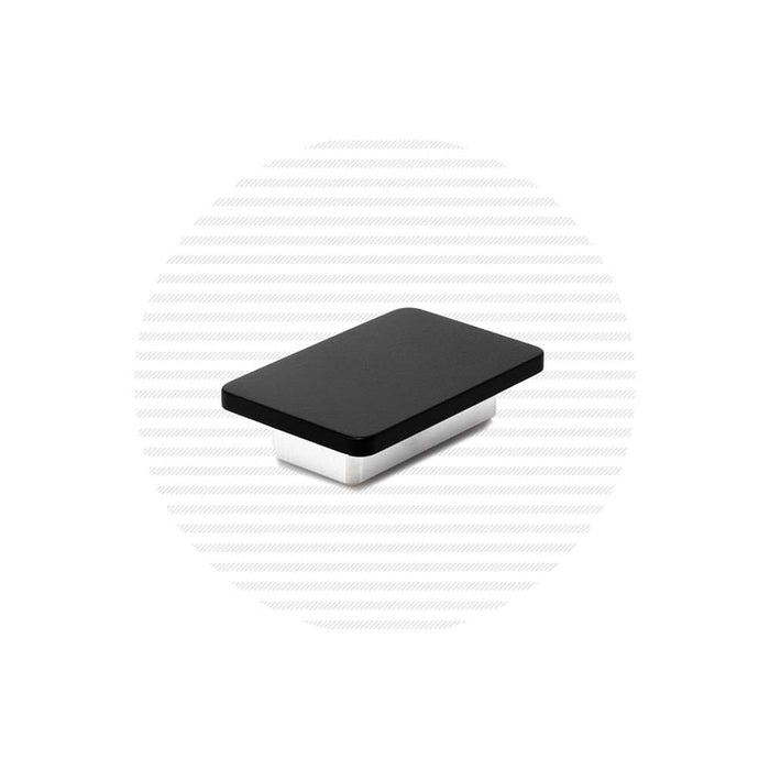 End Cap for Reinforced Aluminum Handrail Handrail Cable Bullet Flat Black (Fine Texture)