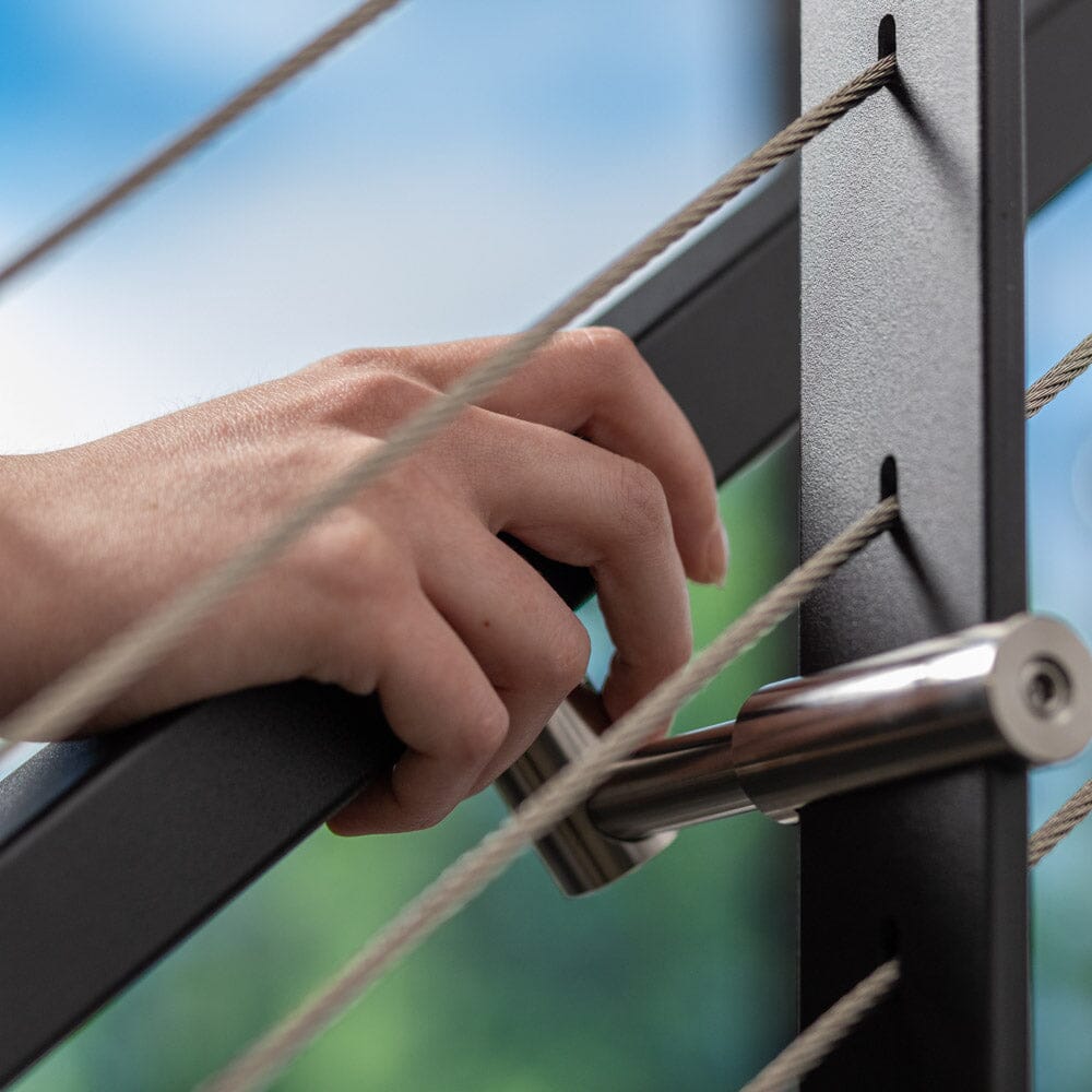 Reinforced Aluminum Handrail Handrail Cable Bullet