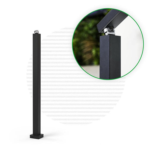Signature Classic Top Mount Blank Post Posts Cable Bullet 36" Flat Black (Fine Texture)