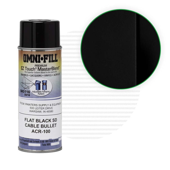 Touch-Up Paint Aerosol 5 oz. Tools Painter's Supply & Equipment Flat Black SD