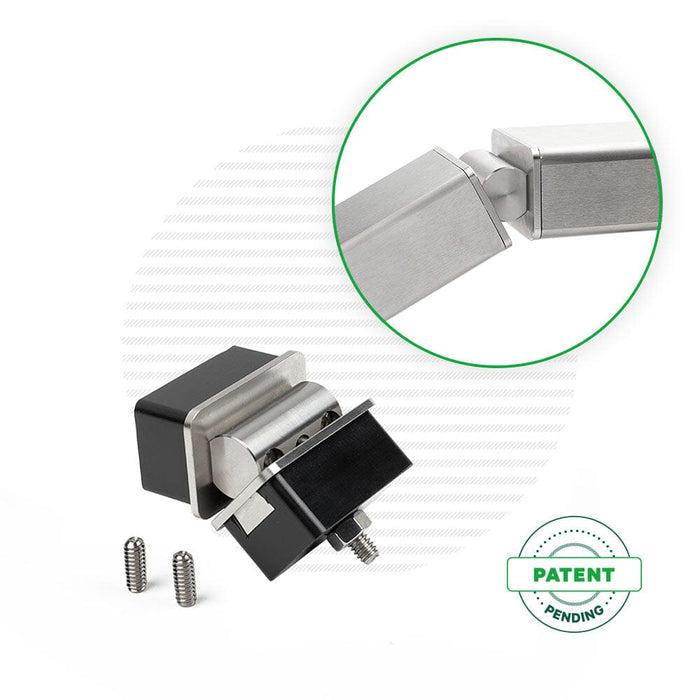 Venture Series Handrail Hinge for Stair Transitions Handrail Cable Bullet