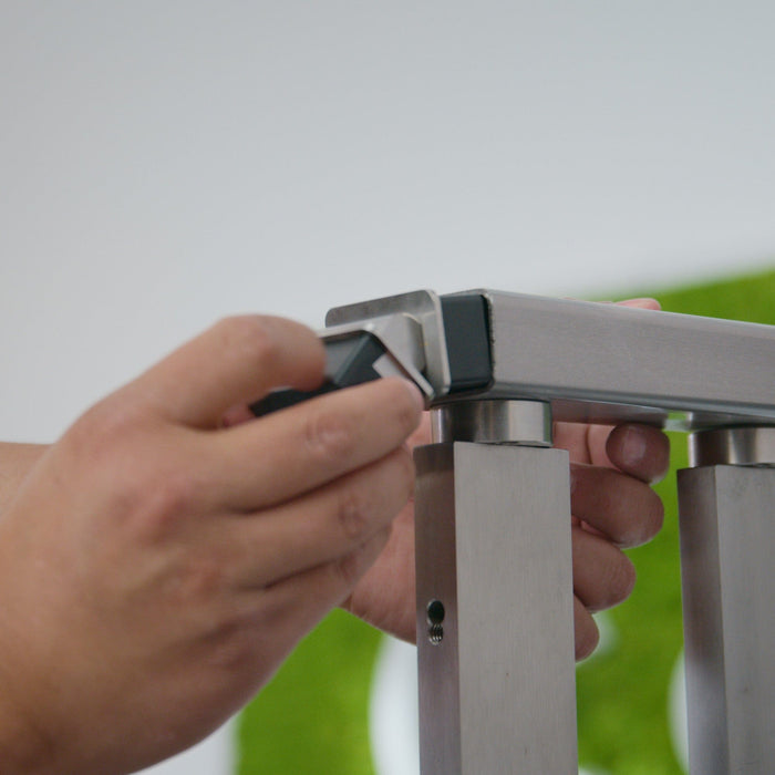 Venture Series Handrail Hinge for Stair Transitions Handrail Cable Bullet