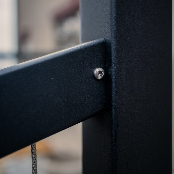 Summit Series Vertical Cable Railing Stair Panel Posts Cable Bullet