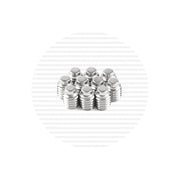 10-32 x 1/4" Stainless Steel Half Dog Point Hex Socket Set Screw Packs Cable Bullet 10-Pack 