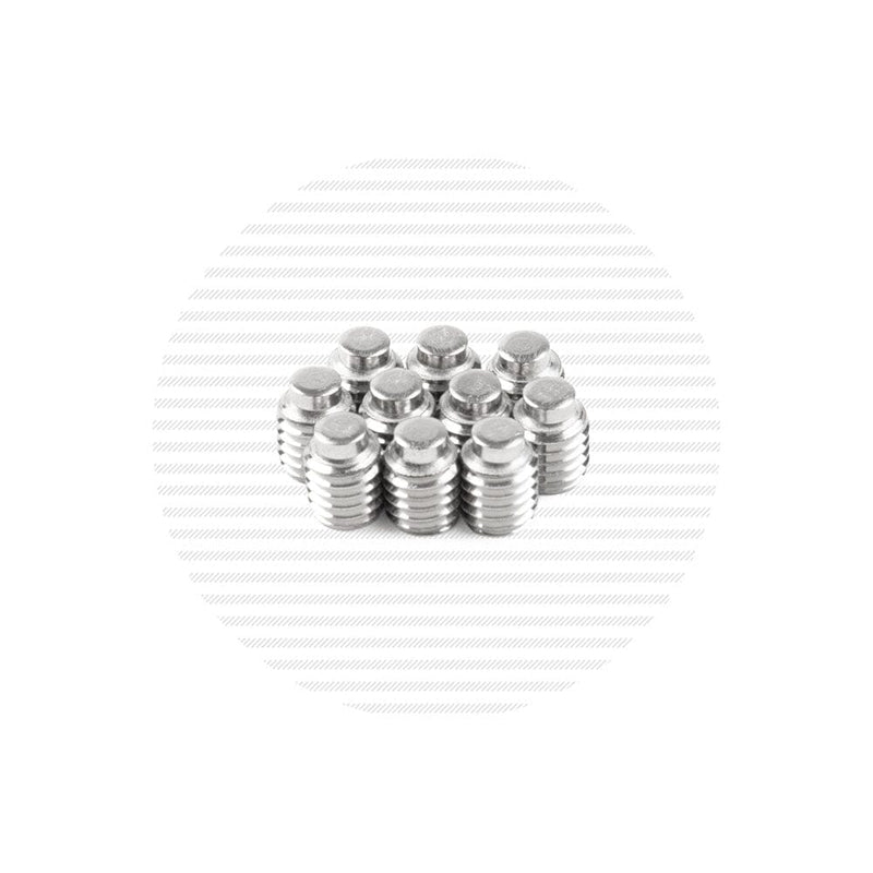 10-32 x 1/4" Stainless Steel Half Dog Point Hex Socket Set Screw Packs Cable Bullet 10-Pack 
