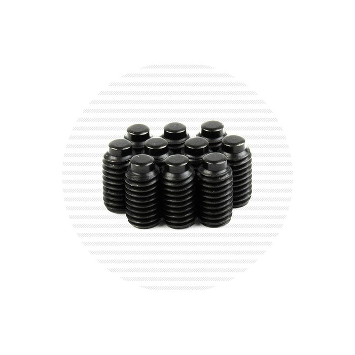10-32 x 3/8" Half Dog Point Stainless Socket Set Screw Packs - Black Oxide Finish Hardware Cable Bullet 
