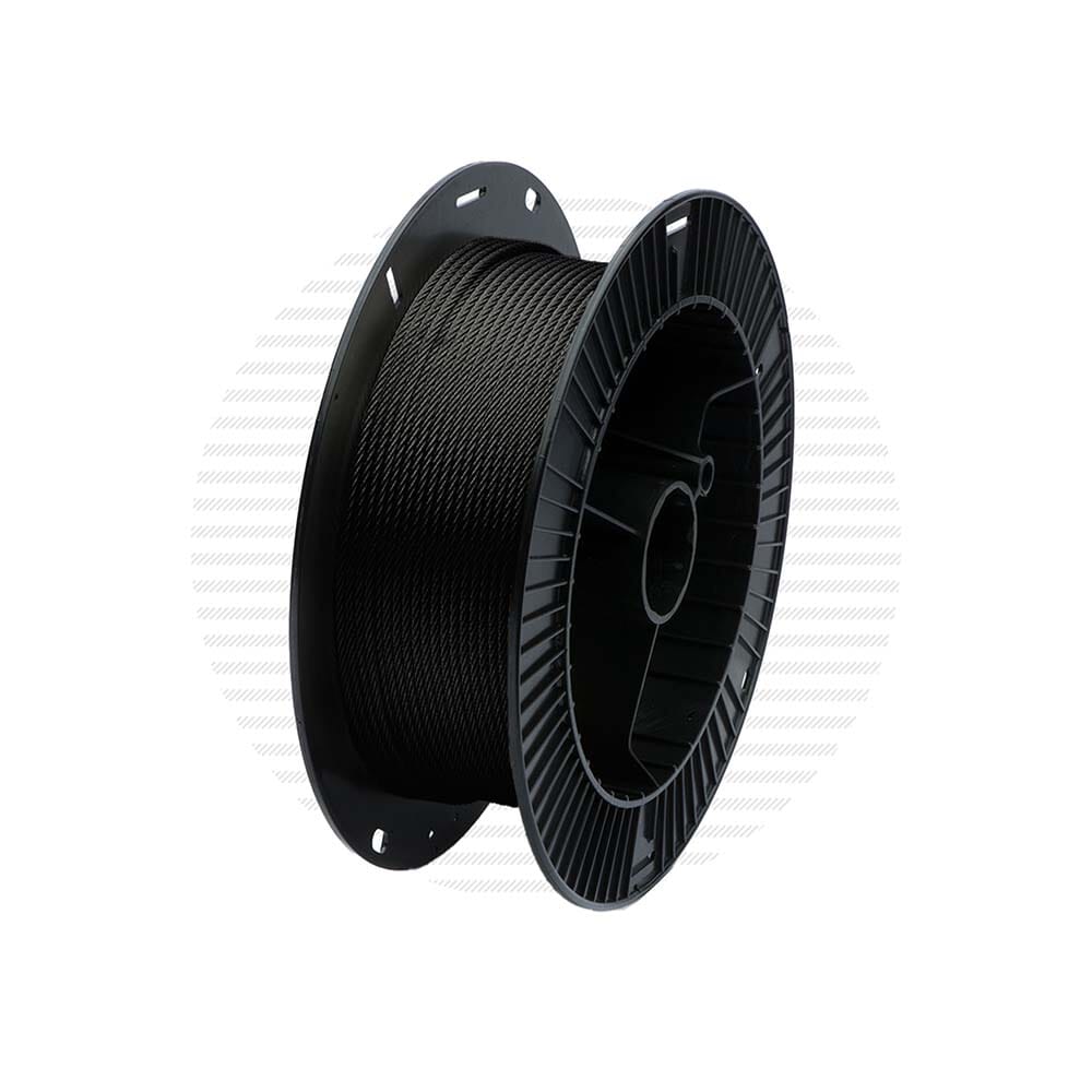 5/32" 7x7 T316 Black Stainless Steel Cable — Cable Bullet