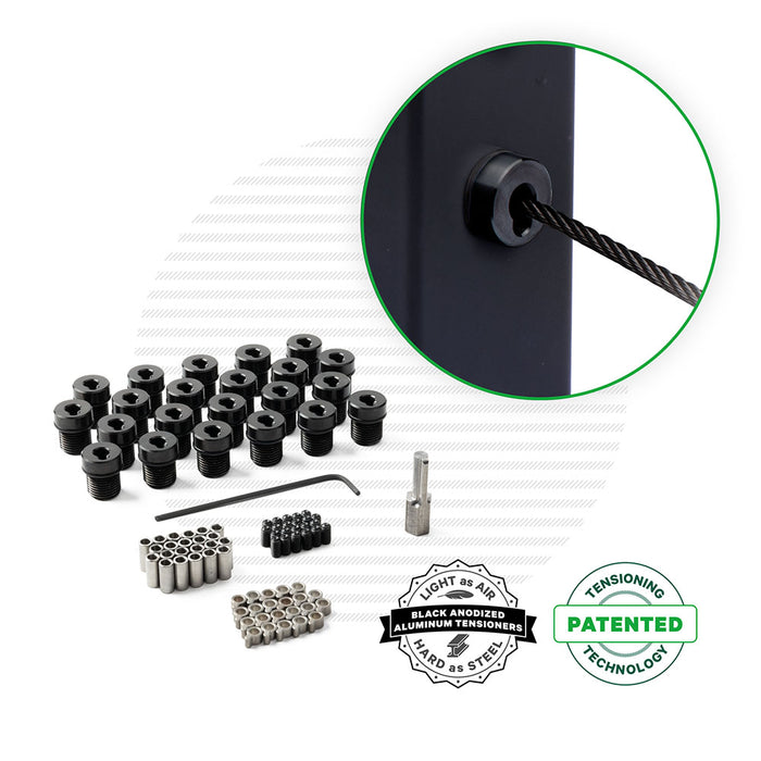 Black Cable Tensioner for Metal Posts