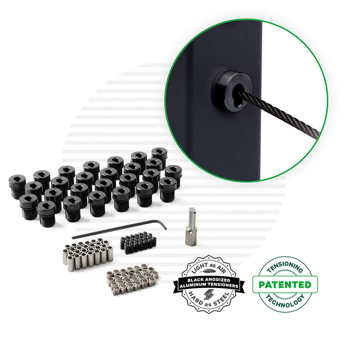 Black Cable Tensioner for Metal Posts