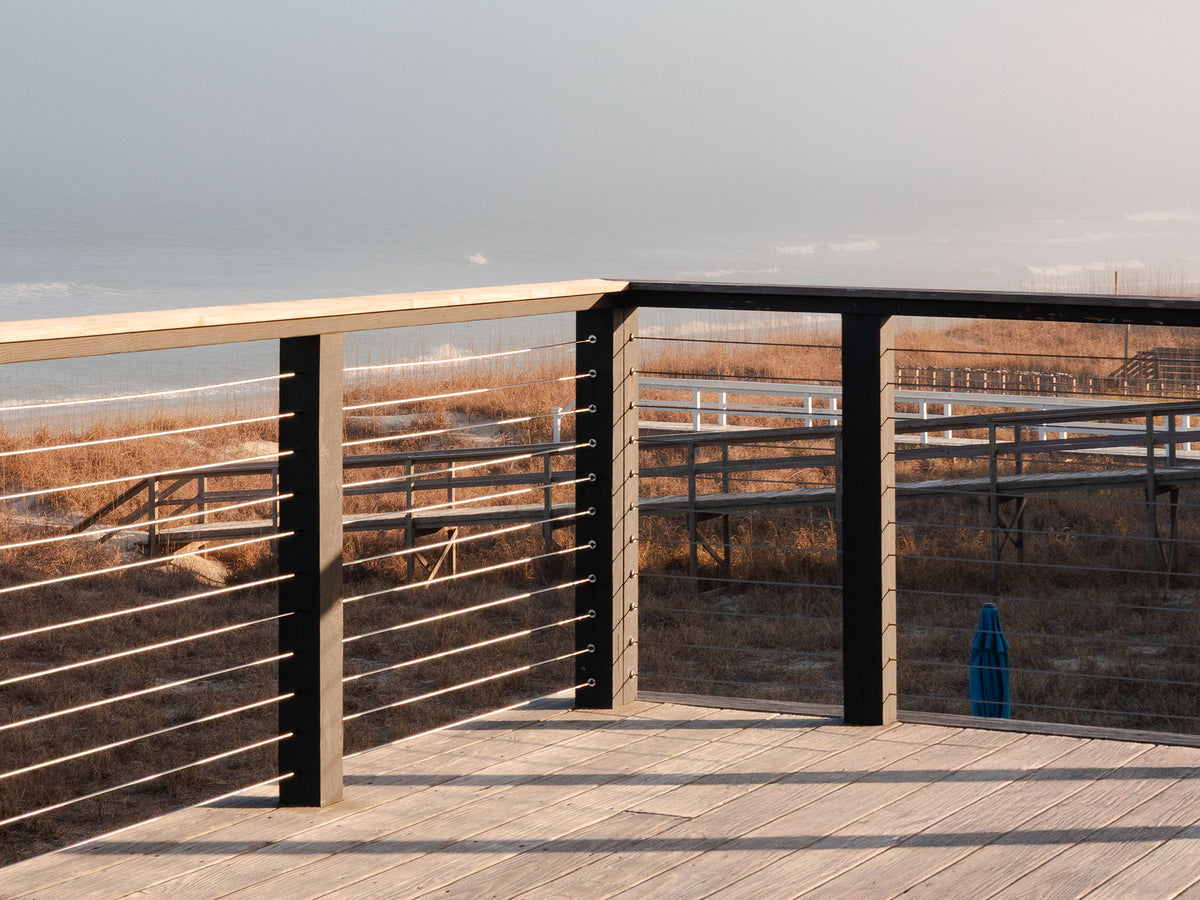 Timber Cable Riser Wood Cable Railing Kits | Cable Railings for Wood Posts | Cable Bullet