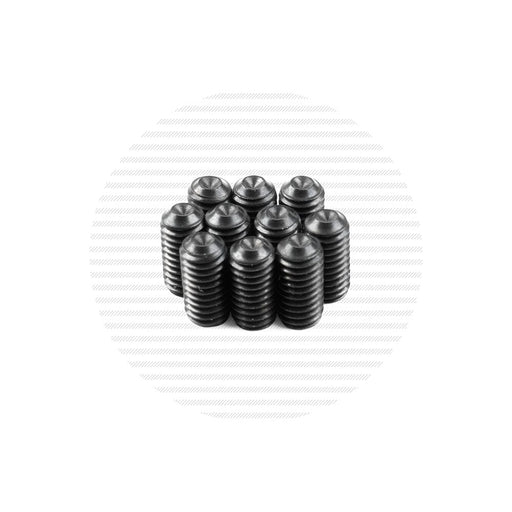 Black 10-32 x 3/8" Cup Point Stainless Socket Set Screw Hardware Cable Bullet 