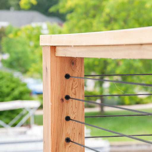 Black Cable Tensioner for Wood Posts Tensioners Cable Bullet 