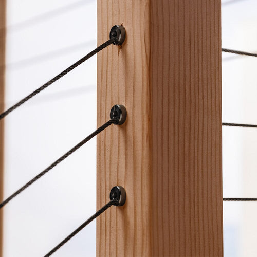 Black Cable Tensioner for Wood Posts Tensioners Cable Bullet 