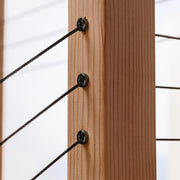 Black Deluxe Cable Rail Post Hole Cover Hardware Cable Bullet 