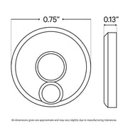 Cable Rail Post Hole Cover | Black Finish Hardware Cable Bullet 