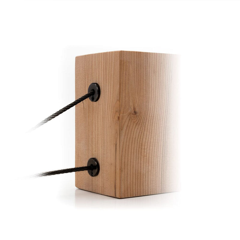 Cable Rail Post Hole Cover | Black Finish Hardware Cable Bullet 