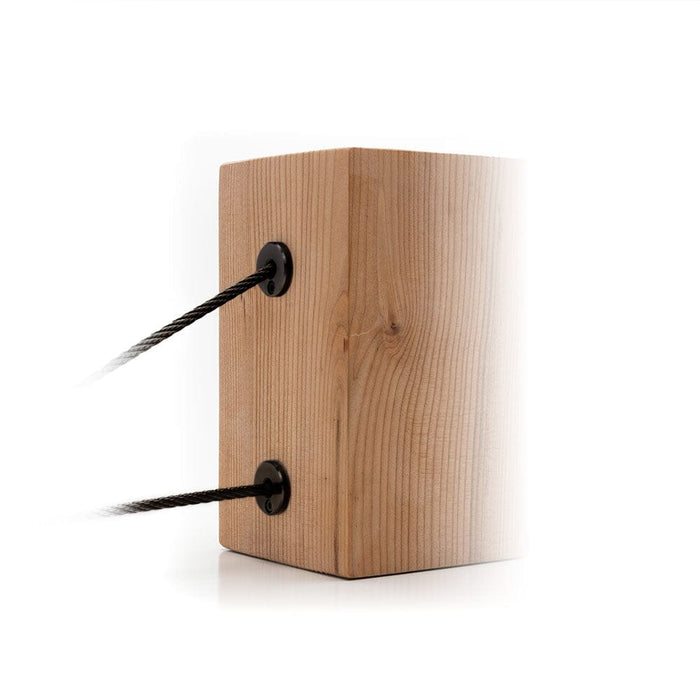 Cable Rail Post Hole Cover | Black Finish Hardware Cable Bullet 