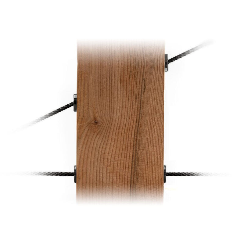 Cable Rail Post Hole Cover | Black Finish Hardware Cable Bullet 