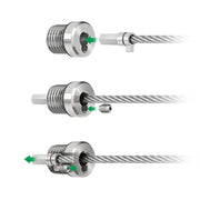 Cable Rail Tensioner Kit for Metal Posts Cable Bullet 
