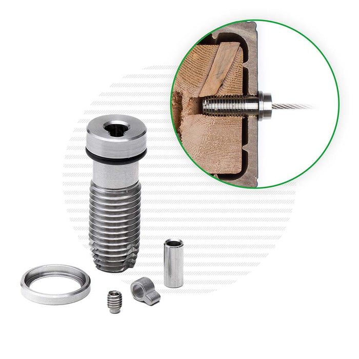 Cable Rail Tensioner Kit for Vinyl or Composite Post Sleeves Cable Bullet XL (1-7/8") 