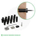 Cable Rail Tensioner Kit for Wood Posts | Black Finish Cable Bullet Standard (1-1/2") 20 Tensioner Kits with Drivers 