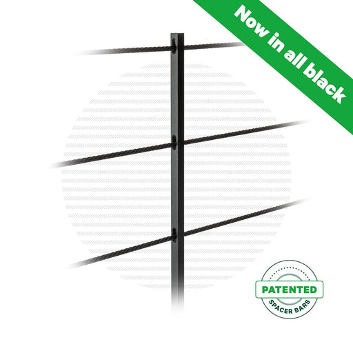 Cable Spacer Bar Kit | Black Finish Hardware Cable Bullet 