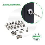 Cable Tensioner for Metal Posts Tensioners Cable Bullet 22 Tensioner Kits with Drivers 