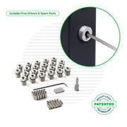 Cable Tensioner for Metal Posts Tensioners Cable Bullet 22 Tensioner Kits with Drivers 
