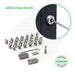 Cable Tensioner for Metal Posts Tensioners Cable Bullet 26 Tensioner Kits with Drivers 