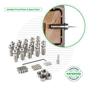 Cable Tensioner for Vinyl or Composite Post Sleeves Tensioners Cable Bullet XL (1-7/8") 20 Tensioner Kits with Drivers 