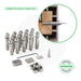 Cable Tensioner for Vinyl or Composite Post Sleeves Tensioners Cable Bullet XXL (2-3/4") 20 Tensioner Kits with Drivers 