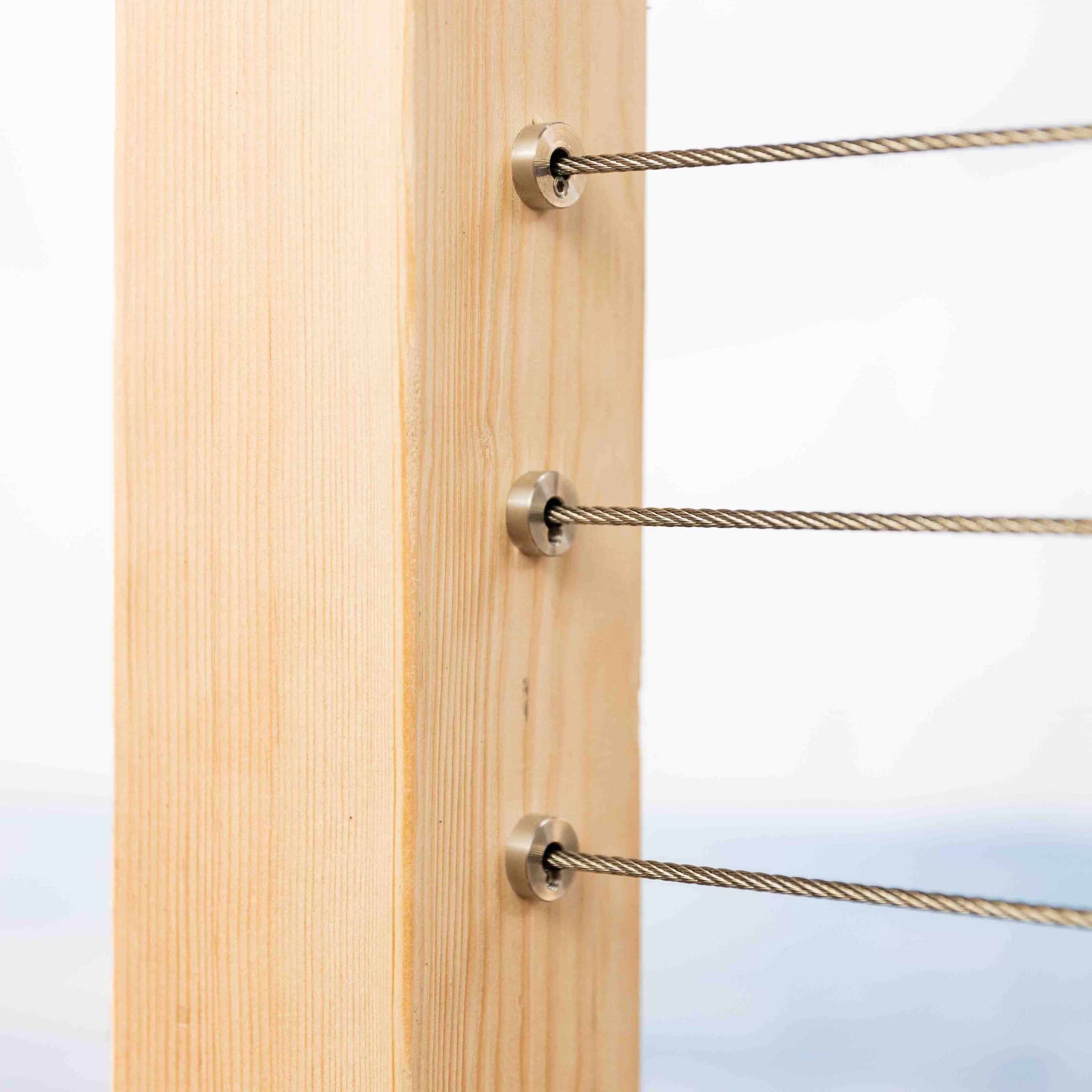 Cable Tensioner for Wood Posts — Cable Bullet