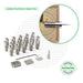 Cable Tensioner for Wood Posts Tensioners Cable Bullet XL (1-7/8") 20 Tensioner Kits with Drivers 