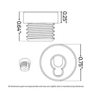 Deluxe Cable Rail Post Hole Cover Hardware Cable Bullet 