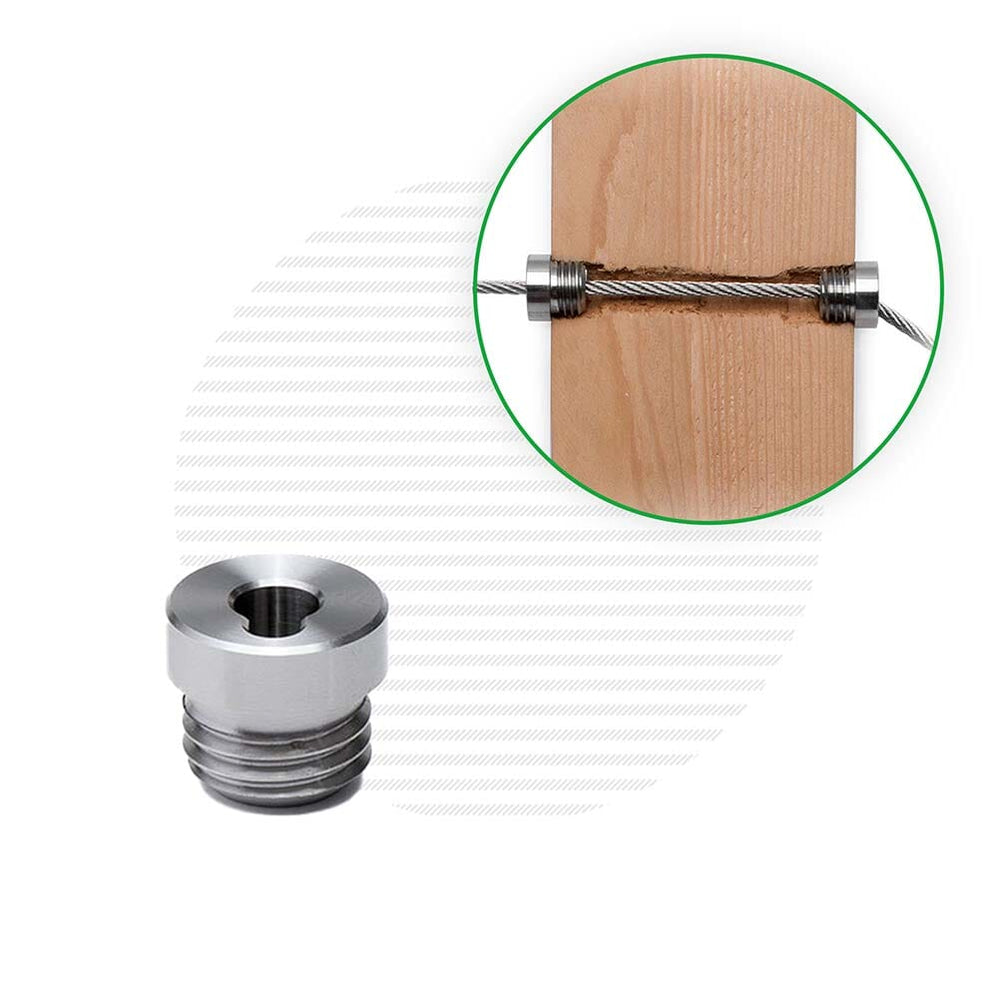 Bullet Catch Railing Cable Railing Hardware for Wood Posts | Cable Bullet
