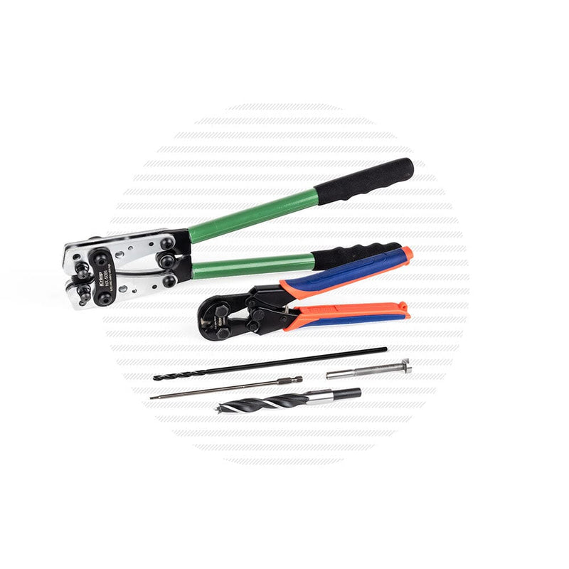 Installation Kit for Vinyl or Composite Posts Installation Kits Cable Bullet 