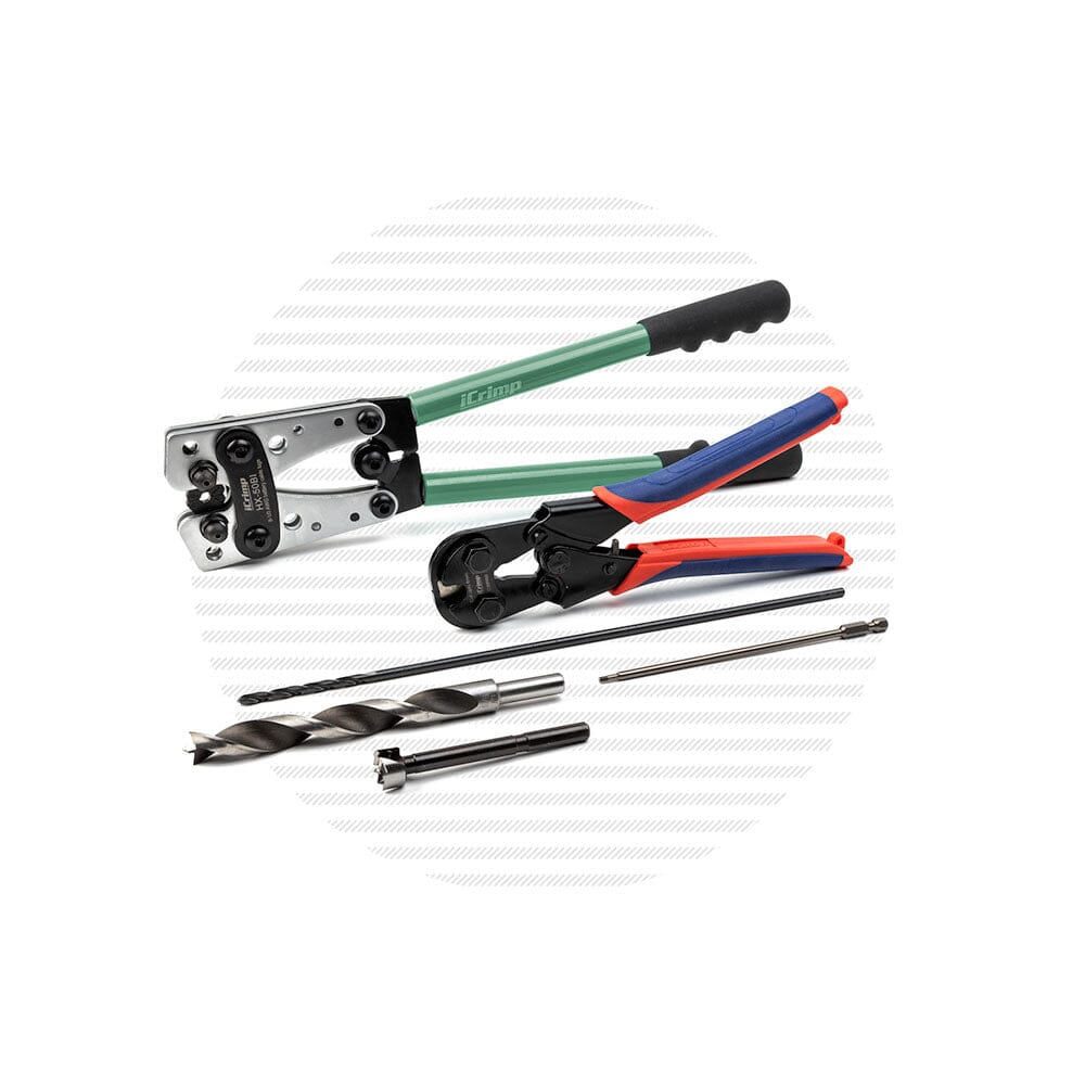 Installation Kit for Vinyl or Composite Posts Installation Kits Cable Bullet 