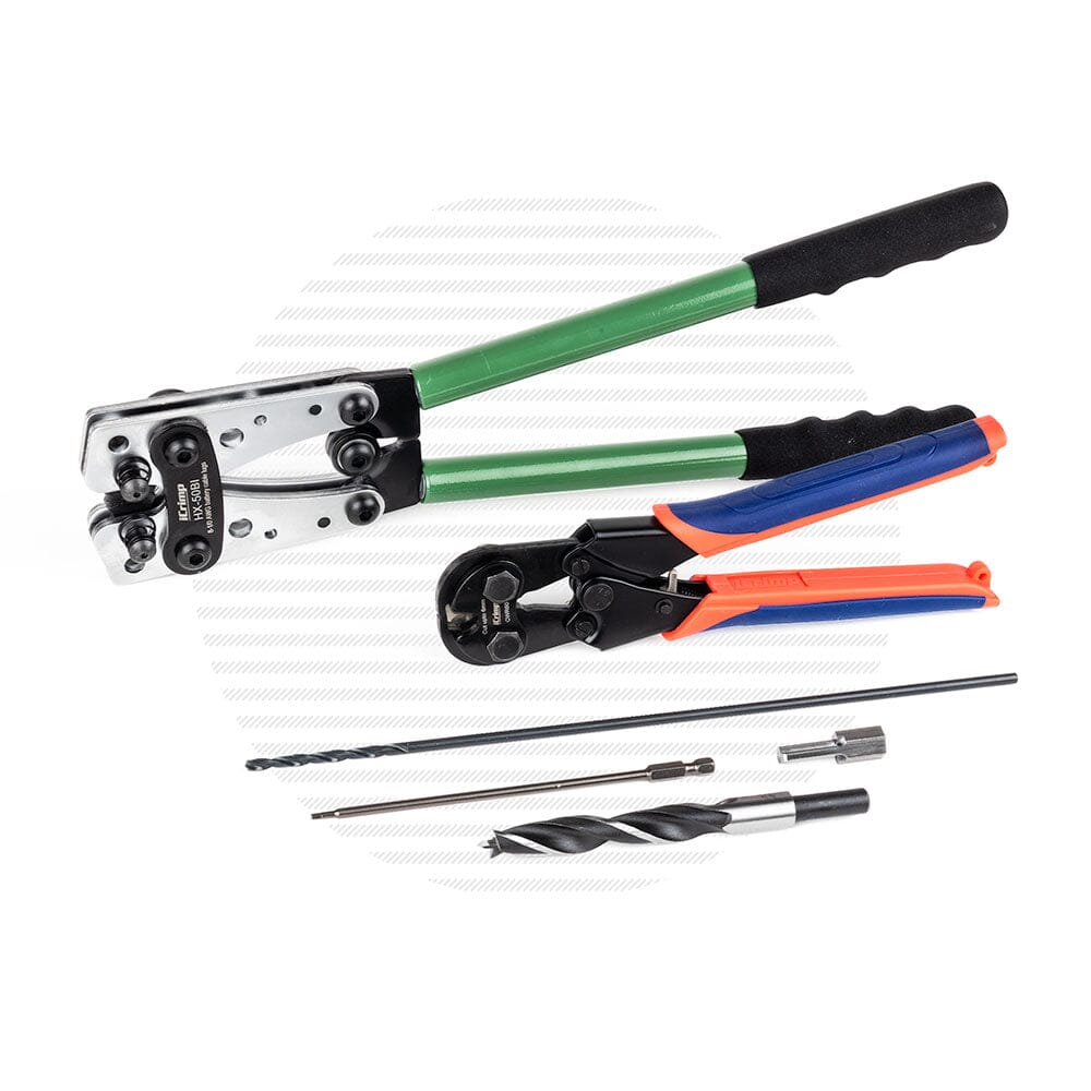 Installation Kit for Wood Posts Installation Kits Cable Bullet 