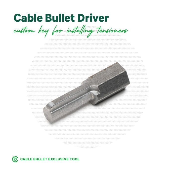 Installation Kit for Wood Posts Installation Kits Cable Bullet 