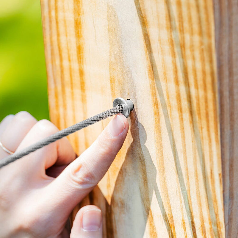 Post Hole Protector | 316 Stainless Steel Hardware Cable Bullet 